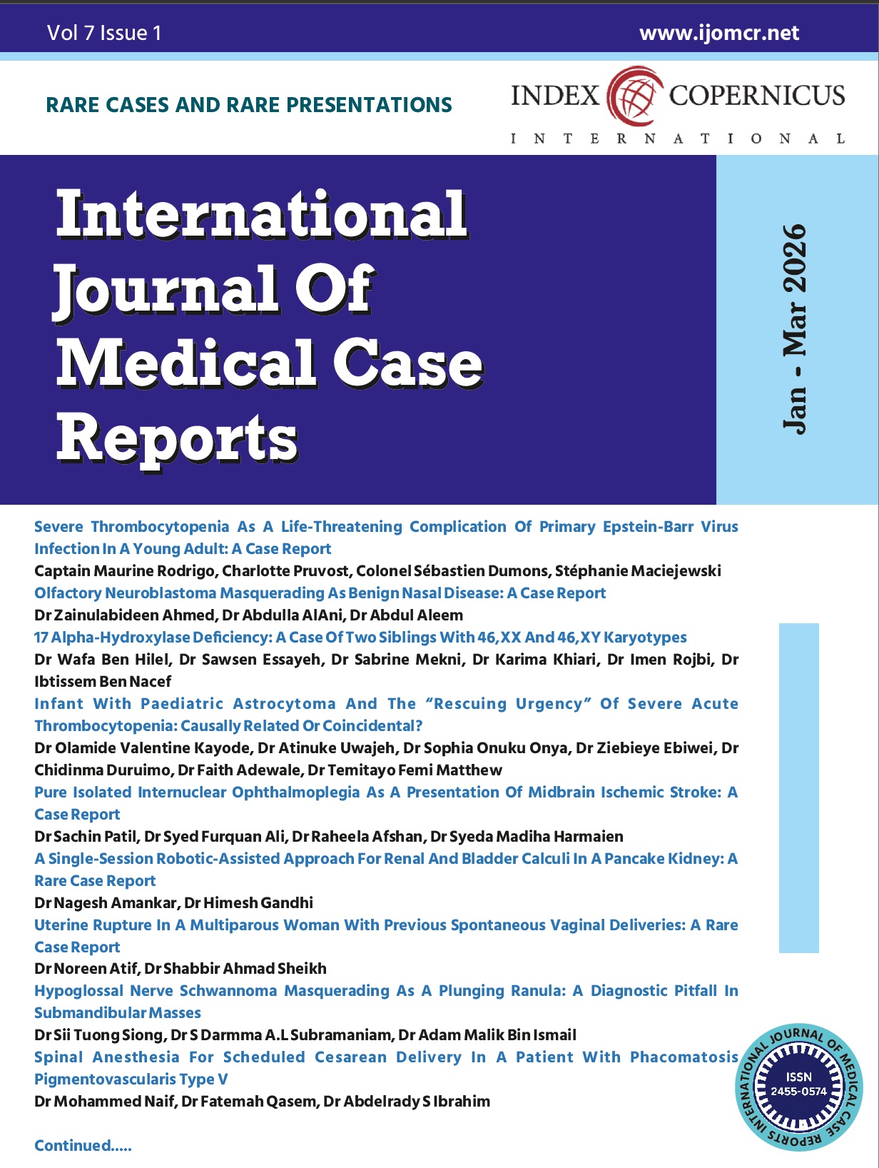 International Journal Of Medical Case Reports